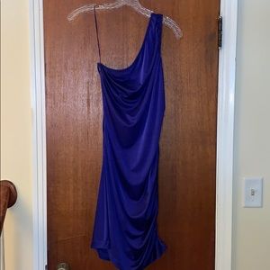 Halston Heritage One Shoulder Cocktail Dress